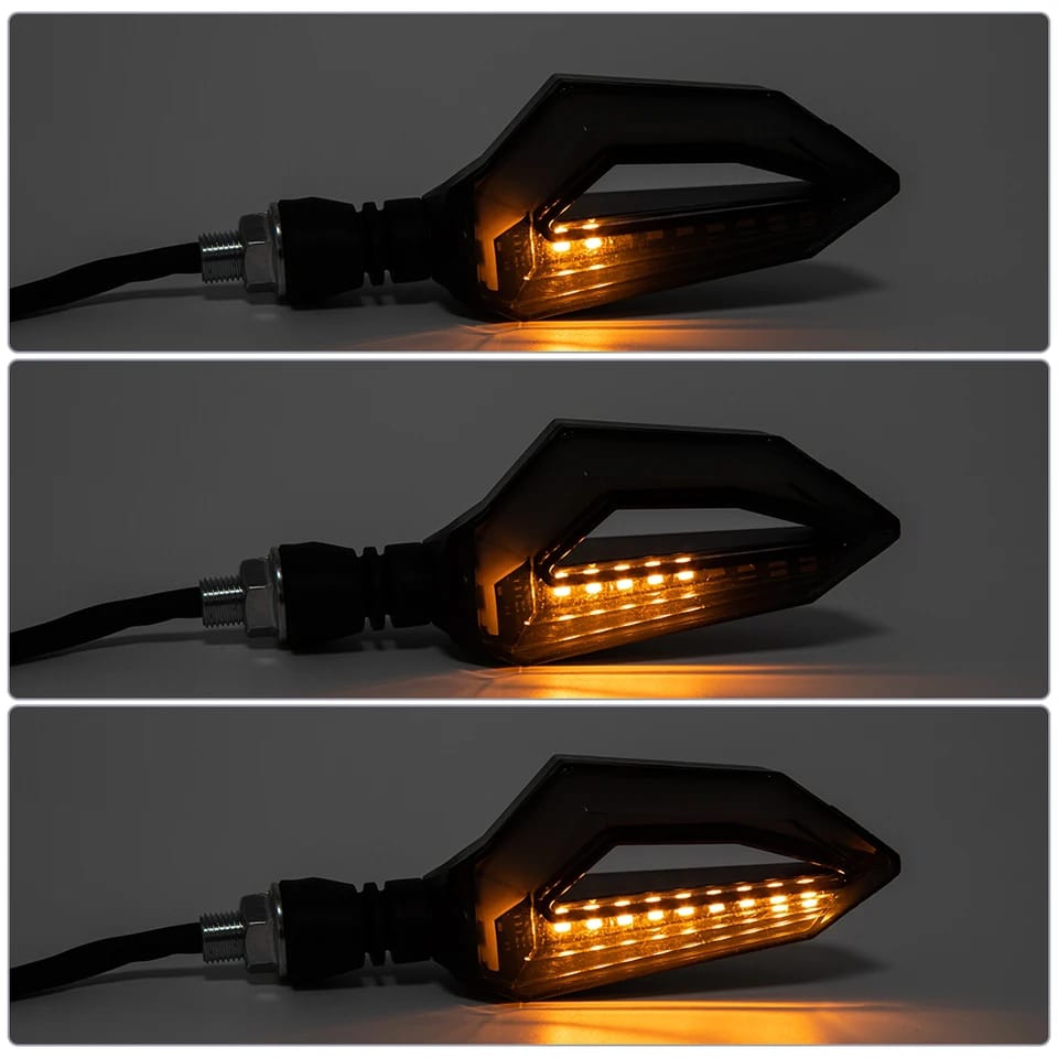 4 pcs universal 12 led motorbikes indicator with parking drl light for all bikes HHC