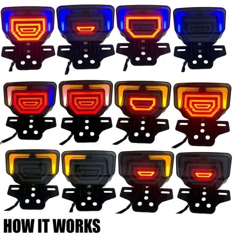 Motorcycles Bike Fancy Tail Light 70cc And 125cc LED Fancy Tail Light HHC