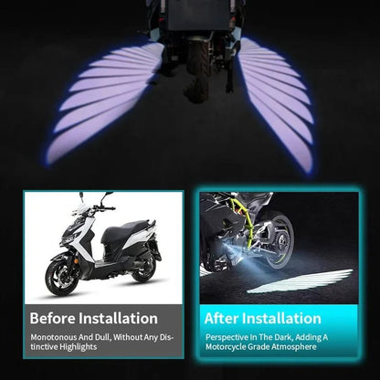 Bluetooth Control Angel Wing Light – Multicolor LED for Bikes &amp; Cars HHC