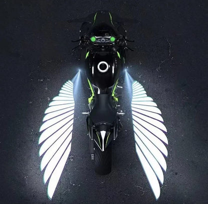 Bluetooth Control Angel Wing Light – Multicolor LED for Bikes &amp; Cars HHC