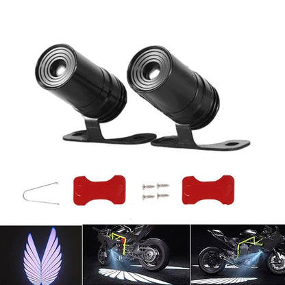 Bluetooth Control Angel Wing Light – Multicolor LED for Bikes &amp; Cars HHC