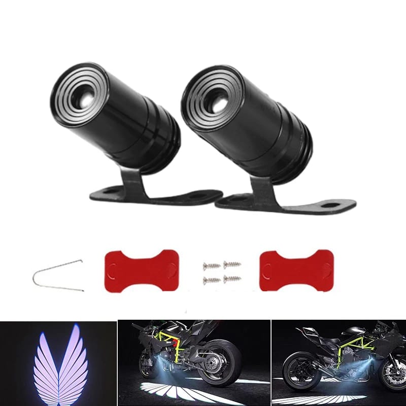 Bluetooth Control Angel Wing Light – Multicolor LED for Bikes &amp; Cars HHC