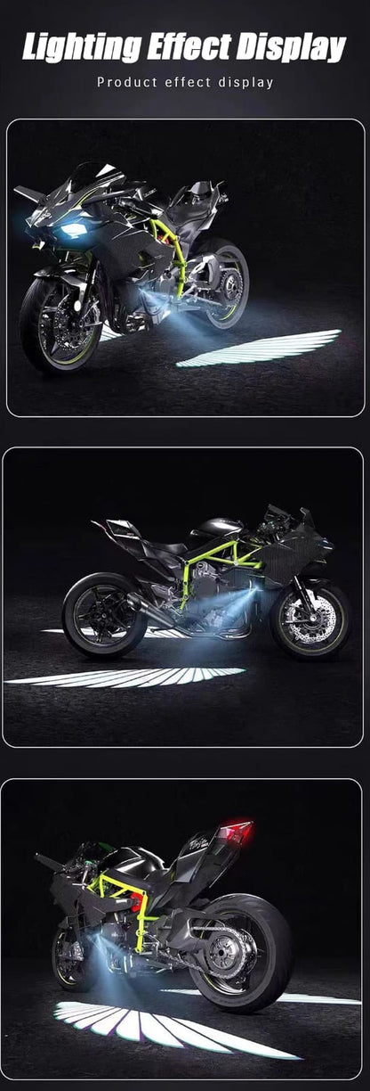 Bluetooth Control Angel Wing Light – Multicolor LED for Bikes &amp; Cars HHC