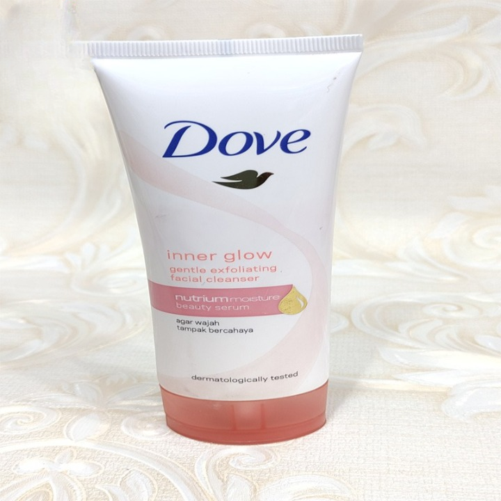 Dove Inner Glow Face Wash Gentle Exfoliating Facial Cleanser Size: 100g HHC