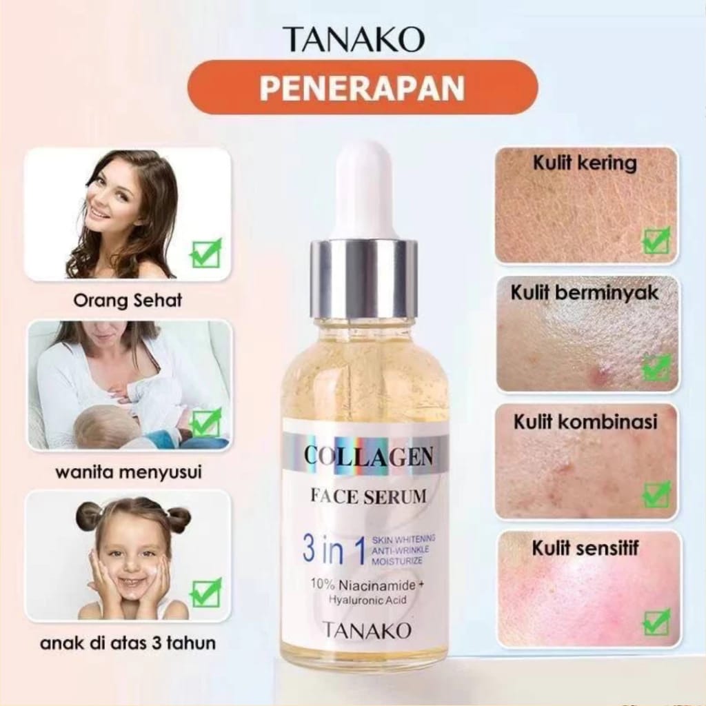3 in 1 Korean Natural Oil Whitening &amp; Anti Aging Serum 30ml HHC