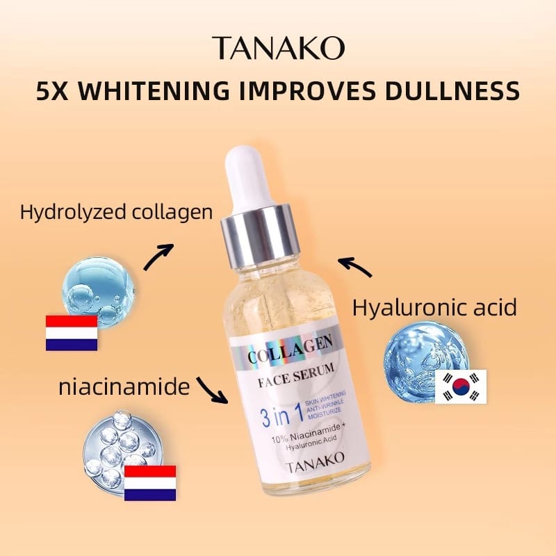 3 in 1 Korean Natural Oil Whitening &amp; Anti Aging Serum 30ml HHC