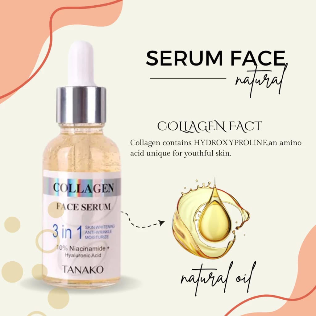 3 in 1 Korean Natural Oil Whitening &amp; Anti Aging Serum 30ml HHC