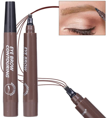 Micro-Fork Four-Point Eyebrow Pencil – Natural Brow Defining Pen HHC
