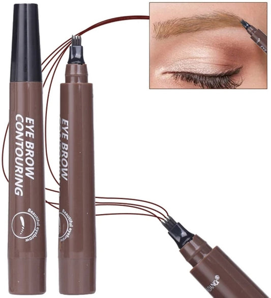 Micro-Fork Four-Point Eyebrow Pencil – Natural Brow Defining Pen HHC