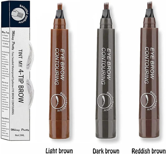 Micro-Fork Four-Point Eyebrow Pencil – Natural Brow Defining Pen HHC