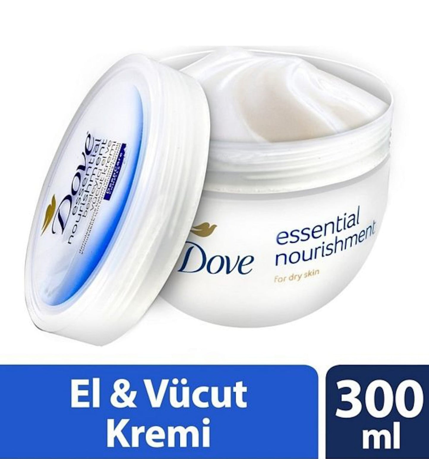 Dove Essential Nourishment Body Cream for Dry Skin – 300ml HHC