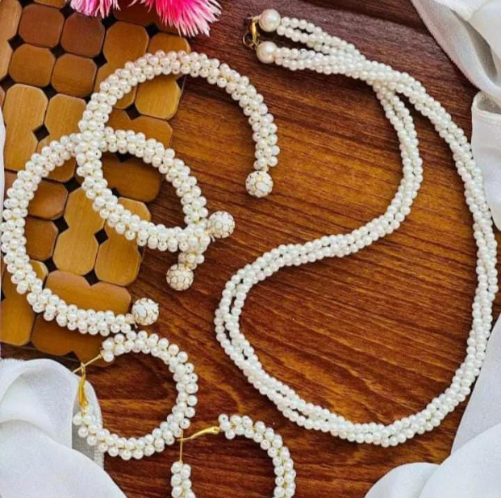 Women Pearl Elegant Jewelry Set HHC