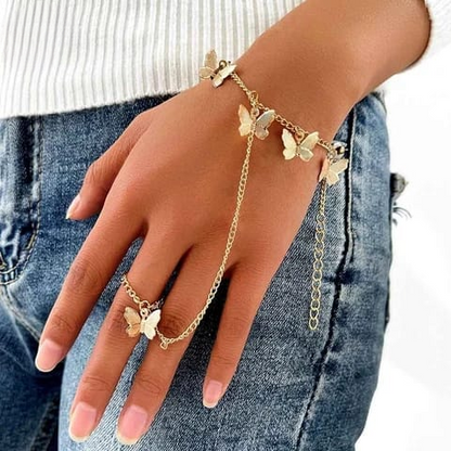 Beautiful Butterfly Charm Bracelet HHC