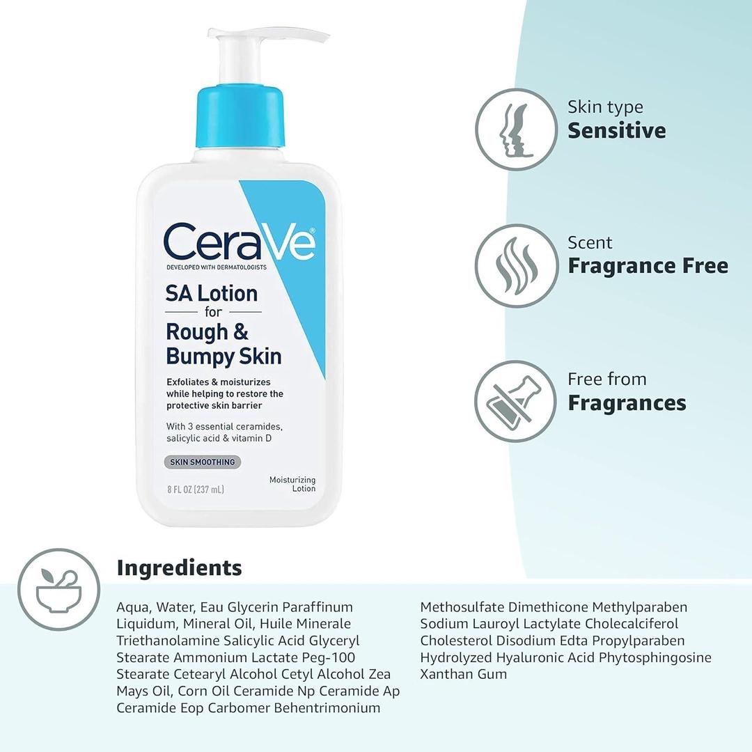 CeraVe SA Lotion For Rough and Bumpy Skin for Making it More Hydrated - 237Ml HHC