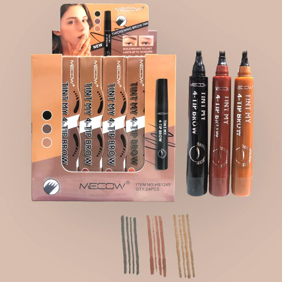 Mecow Liquid Eyebrow Pencil – 24 Hours Waterproof Eyebrow Pen HHC