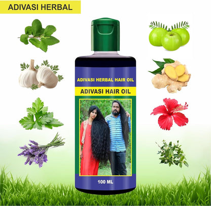 Adivasi Herbal Hair Oil – Natural Pure Herbal Hair Oil HHC