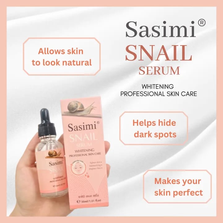 Sasimi Snail Serum High Quality Anti Aging Moisturizing &amp; Whitening Serum For Pores &amp; Acne 30Ml HHC