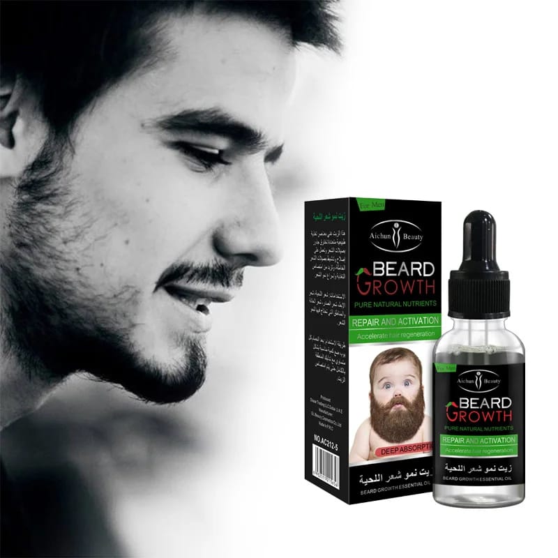 Aichun Beauty Organic Men Beard Growth Oil Concave Naturals Beard Oil 35 ML HHC