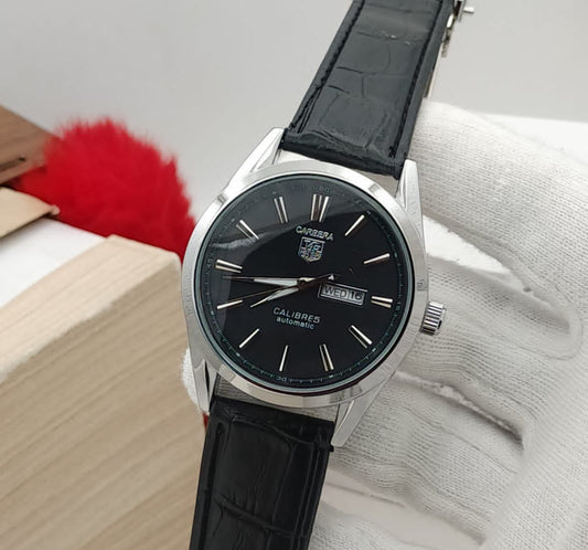 Carrera Calibre 5 Luxury Swiss-Style Men's Watch – Leather Strap HHC