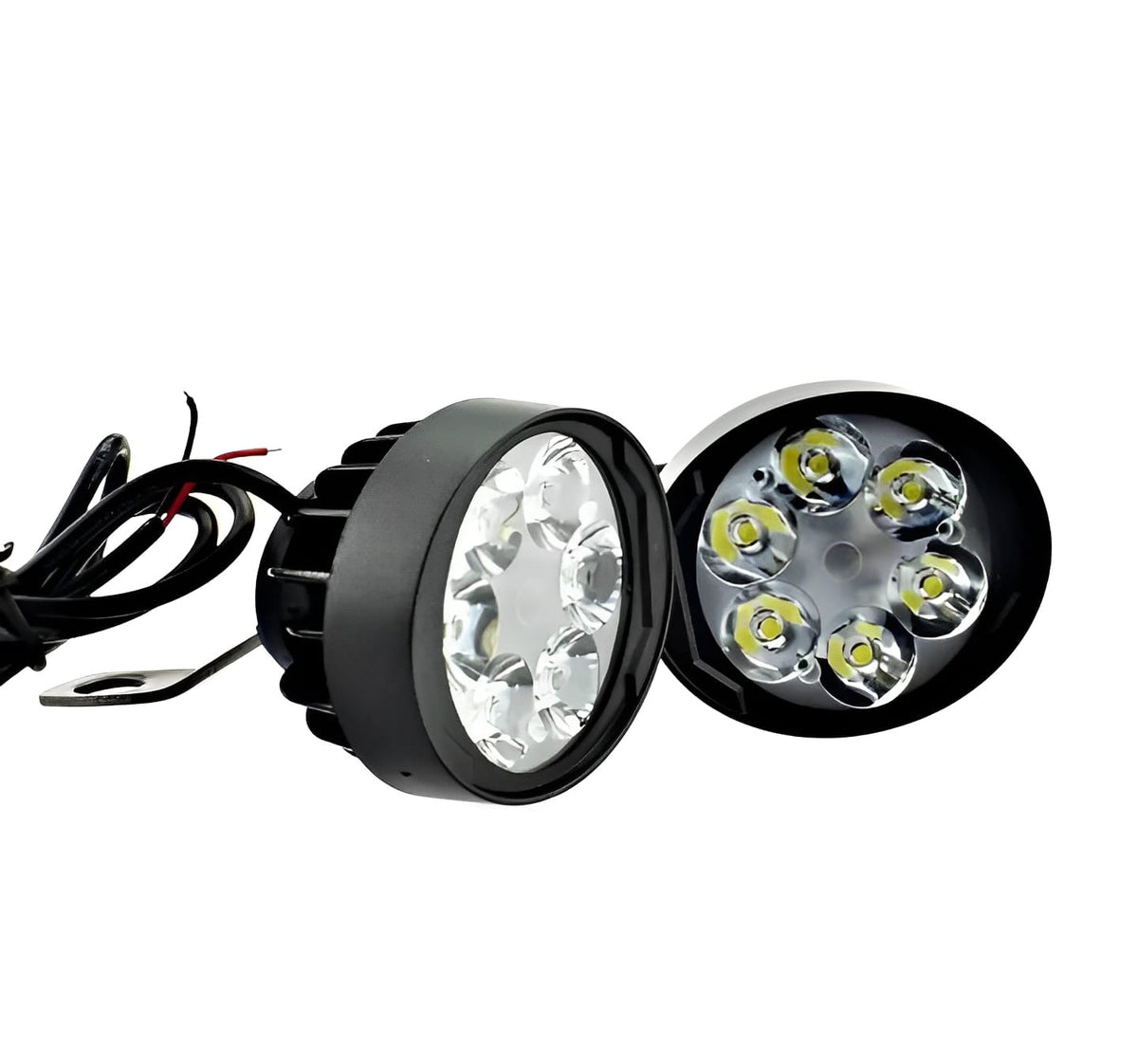2 LED Headlight + Button Assist Lamps HHC