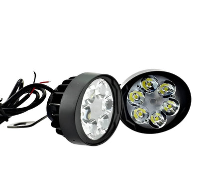 2 LED Headlight + Button Assist Lamps HHC