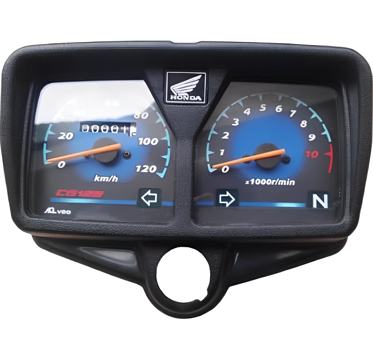 Premium All-Black Speedometer for CG 125 Motorcycle & Honda 125cc Bikes HHC