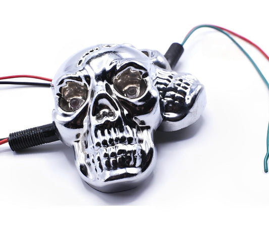 Universal Skull Head LED Turn Signal Indicators HHC