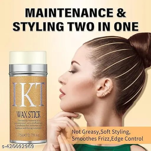 IKT Hair Wax Stick Gel Cream – Frizz Control &amp; Edge Styling HHC