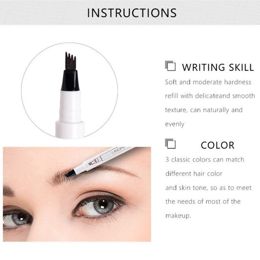 4 Tip Waterproof Eyebrow Pen HHC