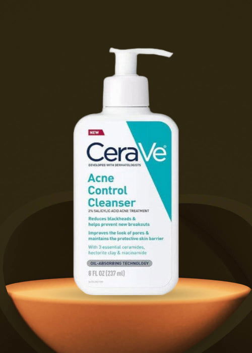 Pack of 2 CeraVe Acne Control Cleanser 237ml + Niacinamide Serum 30ml Deal HHC