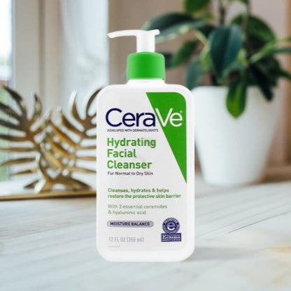Pack of 2 CeraVe Hydrating Cleanser 236ml + Niacinamide Serum 30ml Deal HHC