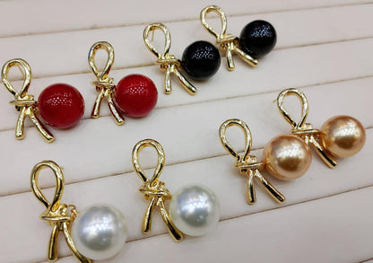 Knot Pearl Clip-On Earrings HHC