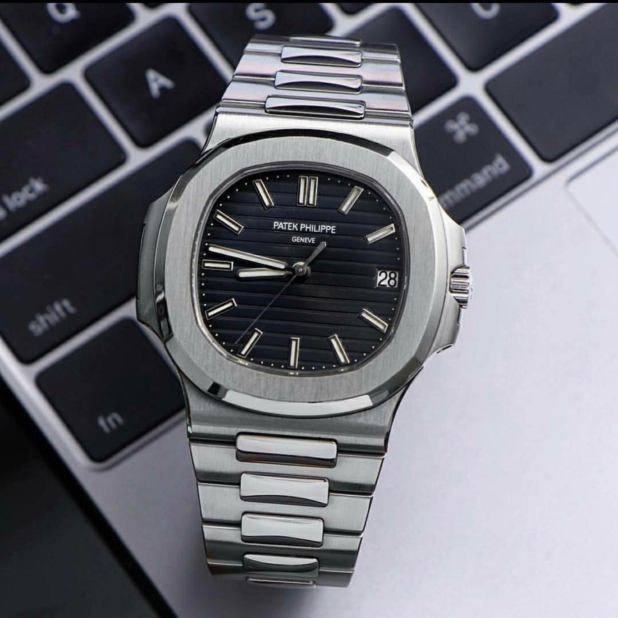Patek Philippe Geneve Style Watch for Men – Stainless Steel Analog Timepiece HHC