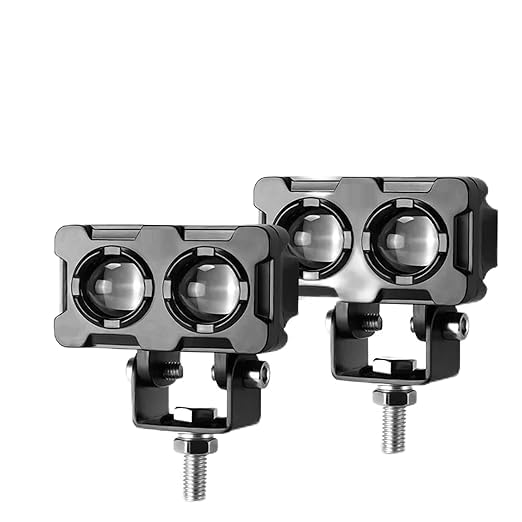 Motorcycle Robot Dual Colour LED Work &amp; Driving Lights HHC