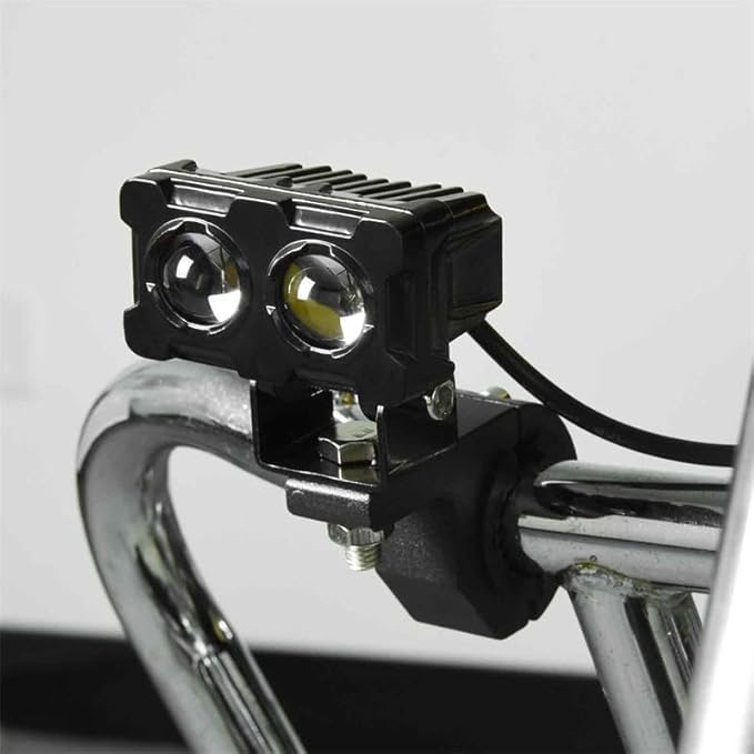 Motorcycle Robot Dual Colour LED Work &amp; Driving Lights HHC