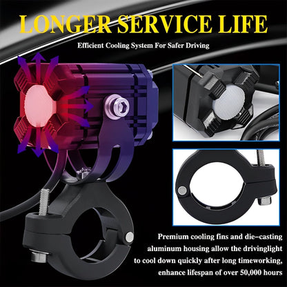 Universal Motorcycle LED Auxiliary Headlight HHC
