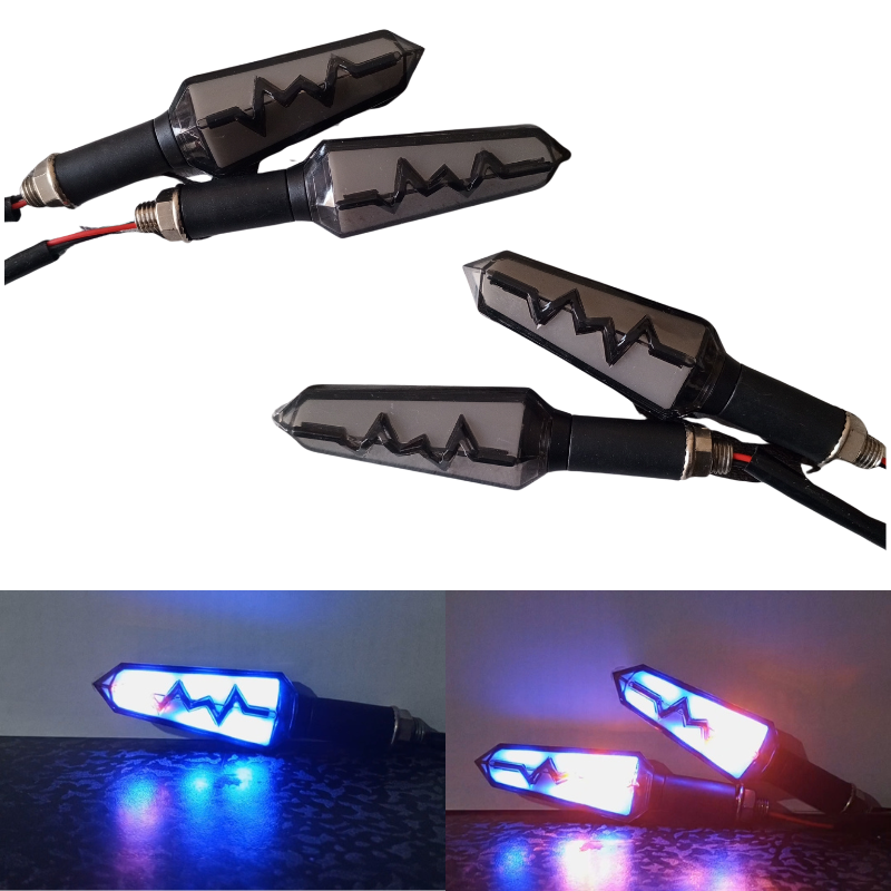 Bike Indicator HeartBeat Running Style With LAVA DRL HHC