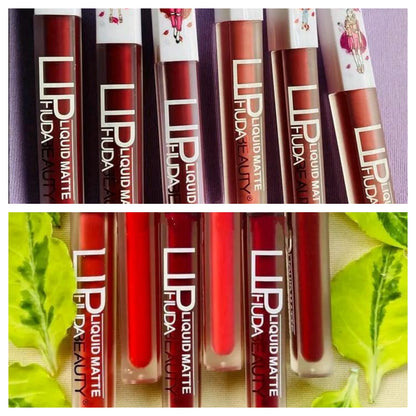 6 Pcs High Pigmented Matte Finish Lip Gloss HHC