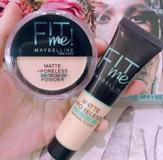 2 in 1 FitMe Foundation &amp; Compact Face Powder Deal HHC