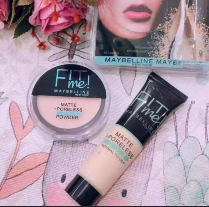 2 in 1 FitMe Foundation &amp; Compact Face Powder Deal HHC