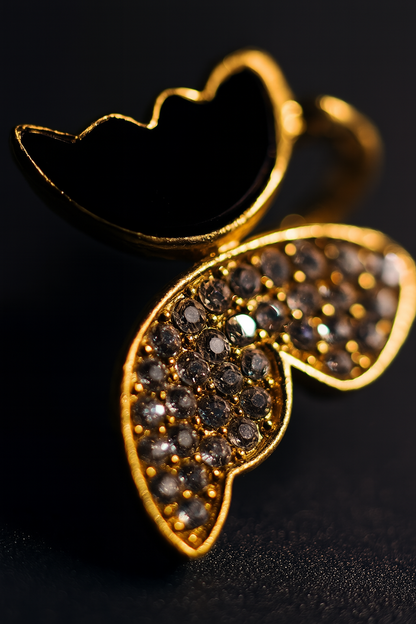 Zircon Butterfly Style Earrings – AWJ-997 HHC