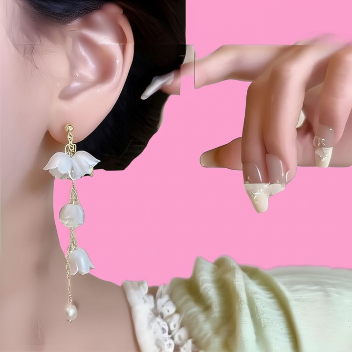 Pearl Korean Flower Earrings – AWJ-998 HHC