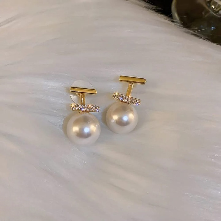 Elegant Pearl Drop Earrings for Women – AXT-102 HHC