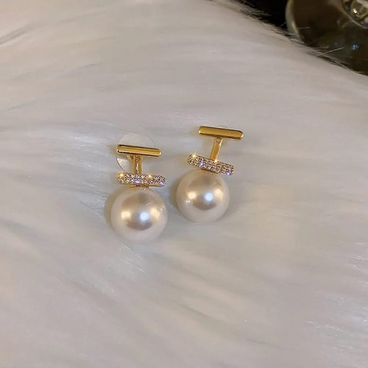 Elegant Pearl Drop Earrings for Women – AXT-102 HHC