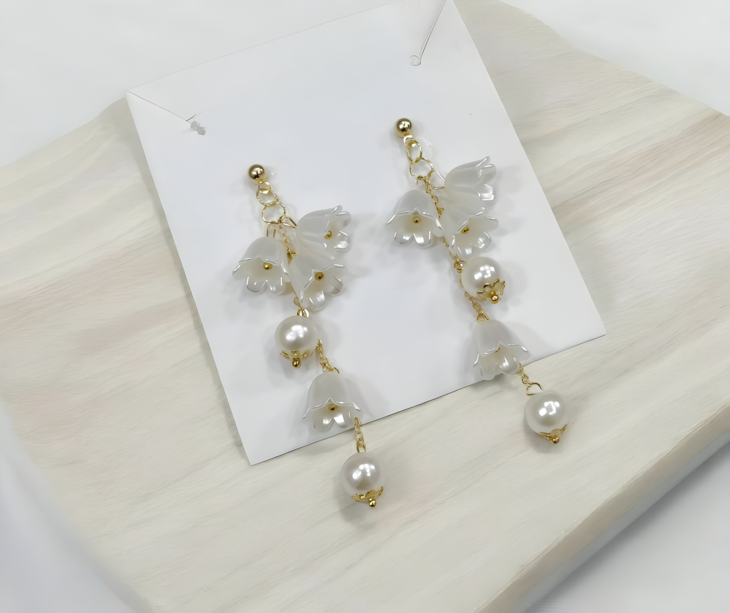 Pearl Korean Flower Earrings – AWJ-998 HHC