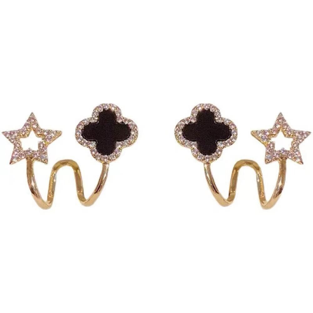 Sparkling Clover Star Earrings – PXJ-107 HHC
