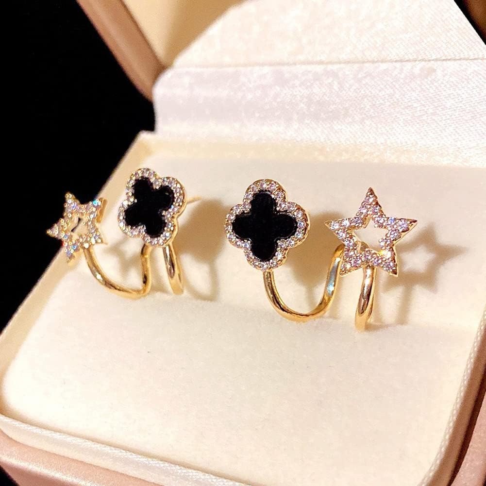 Sparkling Clover Star Earrings – PXJ-107 HHC