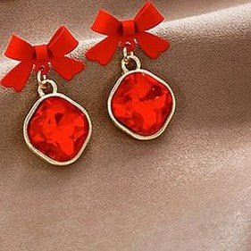AWJ-166 Bow Shape Korean Earrings HHC