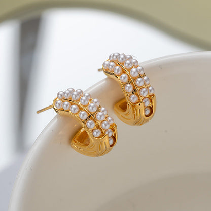 ZJX-169 Pearl Bali – Elegant Korean Style Earrings HHC