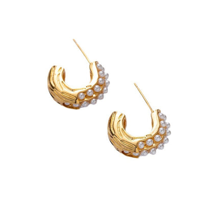 ZJX-169 Pearl Bali – Elegant Korean Style Earrings HHC